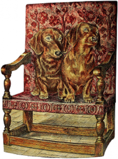 Piero Fornasetti Bassoitti Lithographically Printed and Painted Metal Umbrella Stand