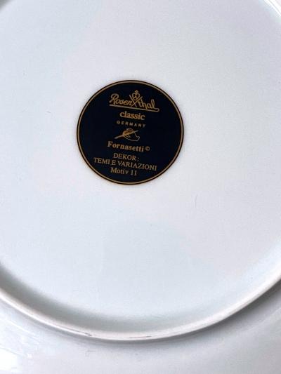 Piero Fornasetti Ceramic Julia Dinner Plate by Fornasetti for Rosenthal