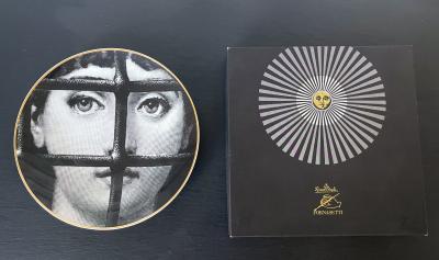 Piero Fornasetti Ceramic Julia Dinner Plate by Fornasetti for Rosenthal