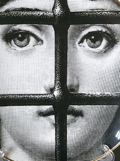 Piero Fornasetti Ceramic Julia Dinner Plate by Fornasetti for Rosenthal