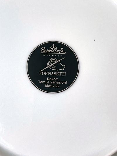 Piero Fornasetti Ceramic Julia Dinner Plate by Fornasetti for Rosenthal