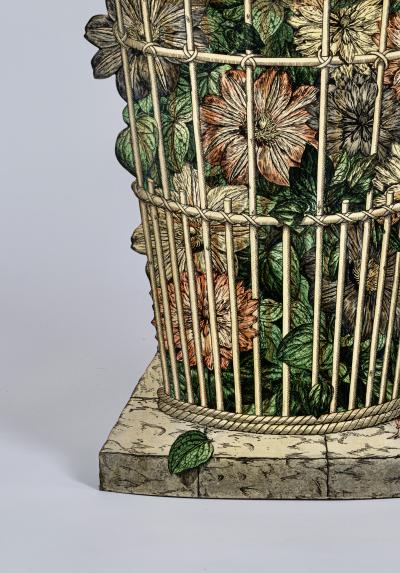 Piero Fornasetti Cesto Di Dalie Trompe Loeil Umbrella Stand by Piero Fornasetti Italy 1955