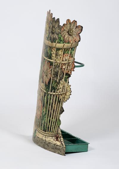 Piero Fornasetti Cesto Di Dalie Trompe Loeil Umbrella Stand by Piero Fornasetti Italy 1955
