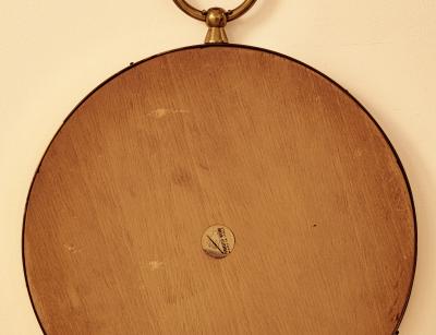 Piero Fornasetti Circular Faux Malachite Optical Wall Mirror by Piero Fornasetti Italy c 1955