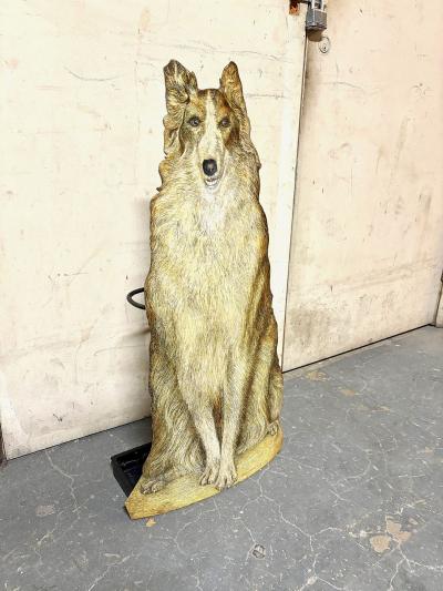 Piero Fornasetti Collie Lithographically Printed and Painted Metal Umbrella Stand