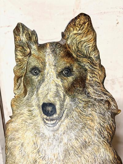 Piero Fornasetti Collie Lithographically Printed and Painted Metal Umbrella Stand