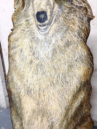 Piero Fornasetti Collie Lithographically Printed and Painted Metal Umbrella Stand