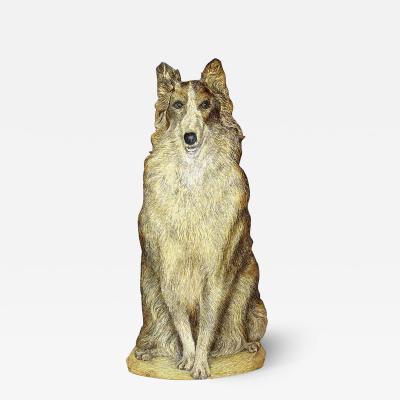 Piero Fornasetti Collie Lithographically Printed and Painted Metal Umbrella Stand