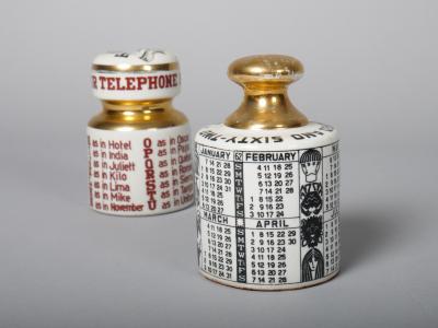 Piero Fornasetti Fornasetti paper weight 1962 Zodiac calendar