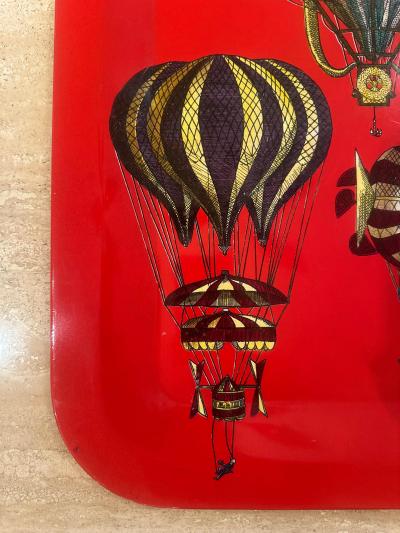Piero Fornasetti Fornasetti tray fantastical hot air balloons c1950