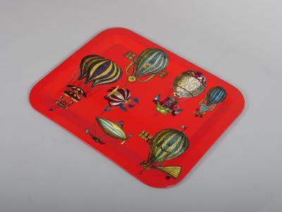 Piero Fornasetti Fornasetti tray fantastical hot air balloons c1950