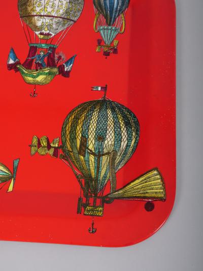 Piero Fornasetti Fornasetti tray fantastical hot air balloons c1950
