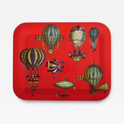Piero Fornasetti Fornasetti tray fantastical hot air balloons c1950