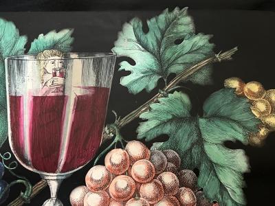 Piero Fornasetti IN VINO VERITAS LITHOGRAPHED TRAY BY PIERO FORNASETTI