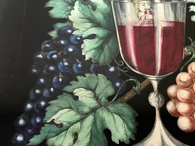 Piero Fornasetti IN VINO VERITAS LITHOGRAPHED TRAY BY PIERO FORNASETTI