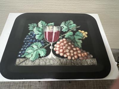 Piero Fornasetti IN VINO VERITAS LITHOGRAPHED TRAY BY PIERO FORNASETTI