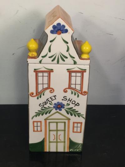 Piero Fornasetti ITALIAN MID CENTURY POTTERY FOUR BUILDINGS DESIGN KITCHEN WARE