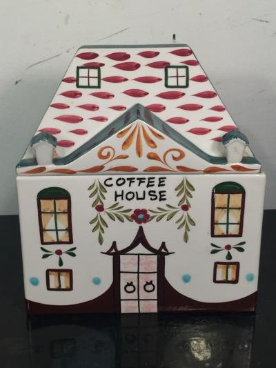 Piero Fornasetti ITALIAN MID CENTURY POTTERY FOUR BUILDINGS DESIGN KITCHEN WARE