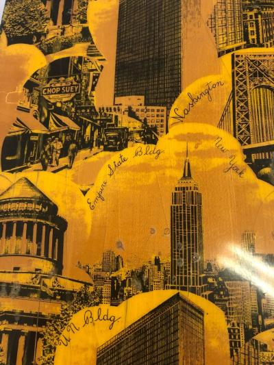 Piero Fornasetti Italian Mid Century Modern NYC Screen Print Cocktail Table Piero Fornasetti