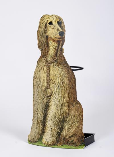 Piero Fornasetti Levriero Afgano Afghan Hound Dog Umbrella Stand Piero Fornasetti Italy c 1955