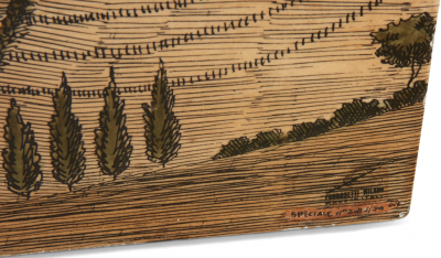 Piero Fornasetti Lithographical Transfer on Lacquered Wood Palloni Folding Screen by Fornasetti