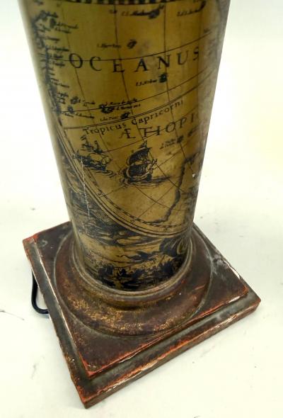 Piero Fornasetti Pair of Italian Mid Century Modern Table Lamps in Style of Piero Fornasetti 1950