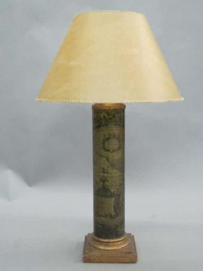 Piero Fornasetti Pair of Italian Mid Century Modern Table Lamps in the Style of Piero Fornasetti