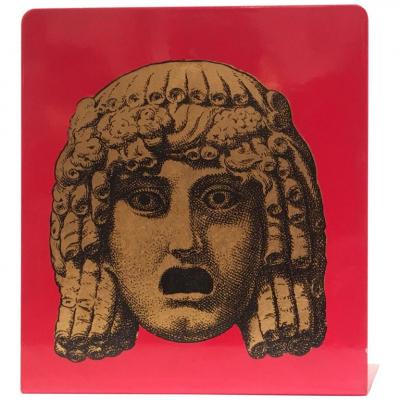 Piero Fornasetti Pair of Maschere Masks Bookends by Piero Fornasetti Italy circa 1950