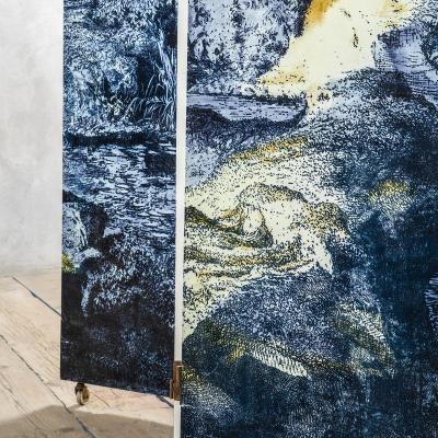 Piero Fornasetti Piero Fornasetti Decoratvie Wooden Screen Gran Coromandel