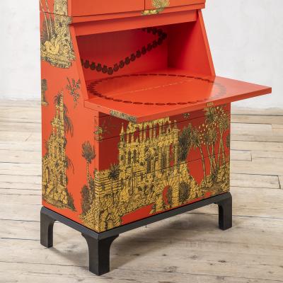 Piero Fornasetti Piero Fornasetti Rare Trumeau mod Gran Coromandel