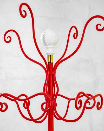 Piero Fornasetti Piero Fornasetti Red Coat Rack 1955