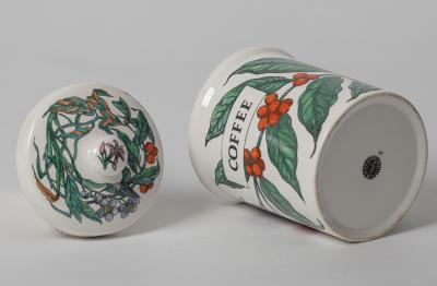 Piero Fornasetti Set of 10 Spezie Ceramic Storage Jars by Piero Fornasetti Italy circa 1960