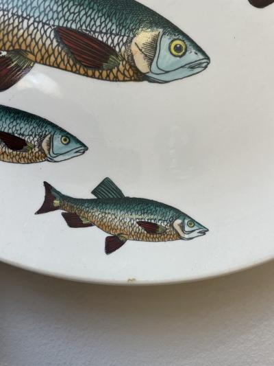 Piero Fornasetti Set of 6 Italian Decorative Fish Plates by Piero Fornasetti