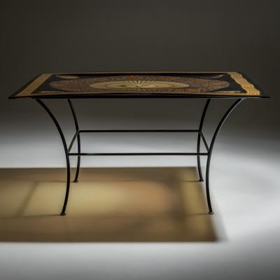 Piero Fornasetti Square Fornasetti Coffee Table with Sun Motif 20th Century