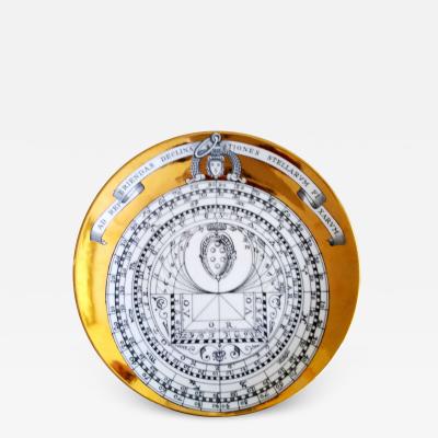 Piero Fornasetti Vintage Piero Fornasetti Astrolabe Porcelain Plate Dated 1966
