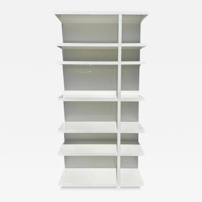 Piero Lissoni Modern White Lacquer Bookcase by Piero Lissoni for Cassina Italy