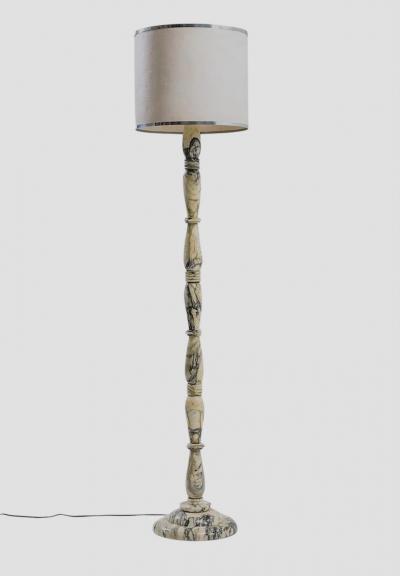 Piero Portaluppi Italian Marble Art Deco Floor Lamp