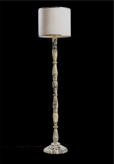 Piero Portaluppi Italian Marble Art Deco Floor Lamp