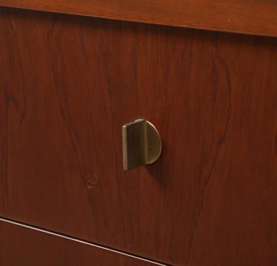 Pierre Balmain Pierre Balmain Walnut and Brass Commode Paris France circa 1980