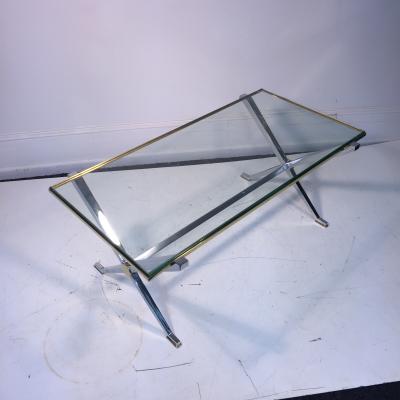 Pierre Cardin Modernist X Base Two Tone Coffee Table by Pierre Cardin