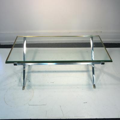 Pierre Cardin Modernist X Base Two Tone Coffee Table by Pierre Cardin