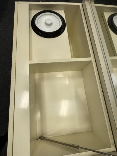 Pierre Cardin PIERRE CARDIN WHITE LAMINATE AND BRASS BAR BY PIERRE CARDIN