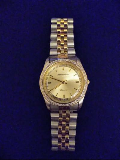 Pierre Cardin Pierre Cardin 2 Tone Mens Diamond Collection Watch