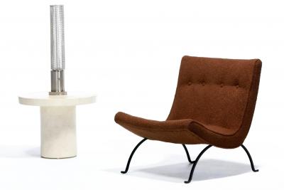 Pierre Cardin Pierre Cardin Cylindrical Stainless Steel Beaded Table Lamp c 1970s