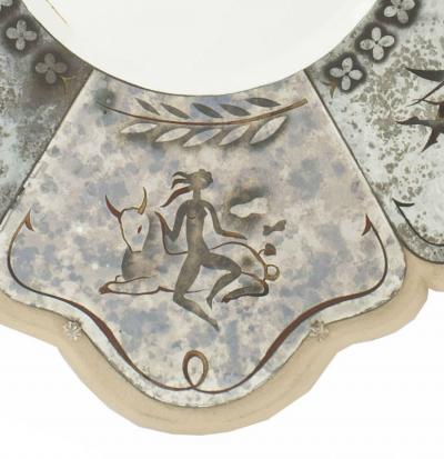 Pierre Cardin Pierre Cardin French Mid Century Verre glomis Mirror