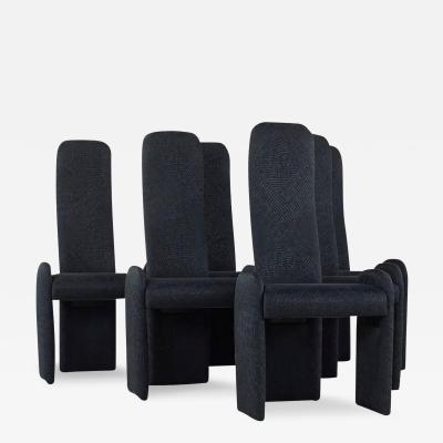 Pierre Cardin Pierre Cardin Mid Century Armless Dining Chairs Set of 6