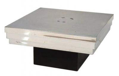 Pierre Cardin Pierre Cardin Side Table with a Graduated Aluminum Top