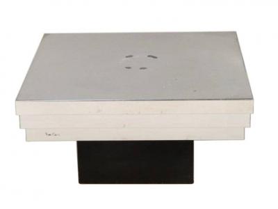 Pierre Cardin Pierre Cardin Side Table with a Graduated Aluminum Top