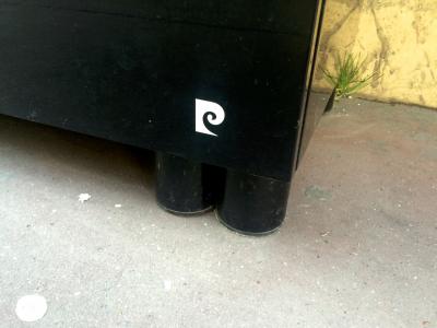 Pierre Cardin Pierre Cardin Signed Black Lacquered 3 Door Cabinet