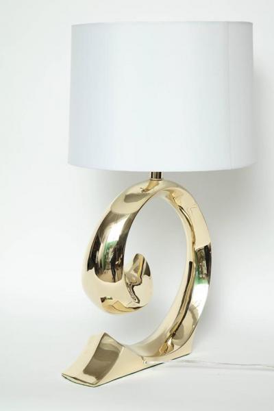 Pierre Cardin Pierre Cardin Style Brass Lamps